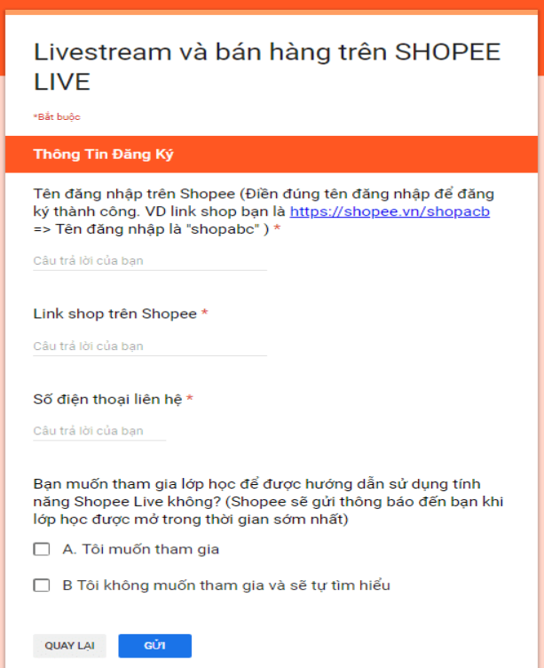 Hướng dẫn cách đăng ký shopee Live và mẹo thu hút khách